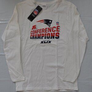 NFL Team Apparel Conference Champs Super Bowl XLIX Long Sleeve Top Sz. Small NWT